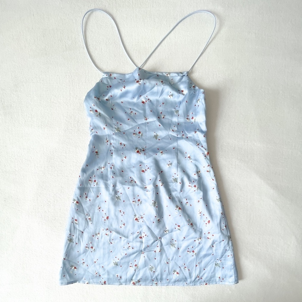 REVOLVE Tiger Mist Blue Floral Dress